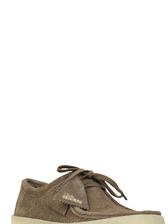 Clarks Wallabee Wildleder Herren Mokassins in Beige Farbe