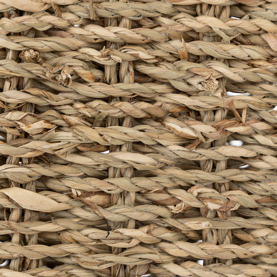 A-s Καλάθι Αποθήκευσης Ψάθινο Μπεζ 37x14x40cm