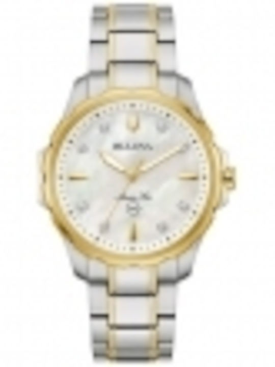 Bulova Ρολόι Μπαταρίας με Μεταλλικό Μπρασελέ Bulova Ρολόι Μπαταρίας με Μεταλλικό Μπρασελέ