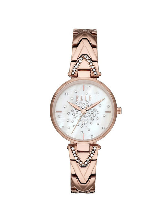 Elle Uhr mit Rose Gold Metallarmband