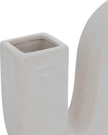 Atmosphera Vază Decorativă Ceramică A-s Olm Alb 21x24.8cm 1buc