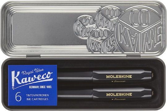 Moleskine Replacement Nib Medium 1mm Black made of Plastic with Black Ink and with 1 Replacement Nibs