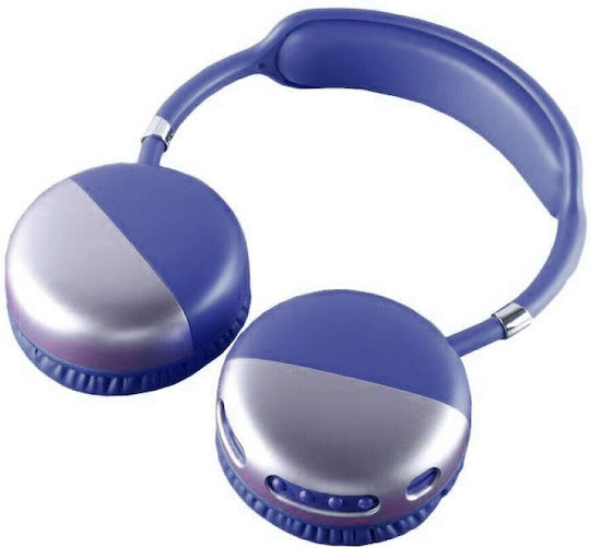 Andowl Q-MAX11 Bluetooth Wireless On Ear Headphones with Radio with 8 hours of Operation Blue