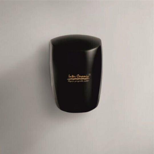 Inter Ceramic Hand Dryer Plastic with Sensor in Black Colour 1.2kW ICSA2668B