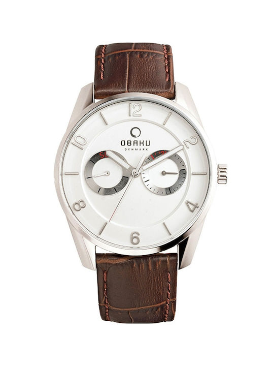 Obaku Watch with Brown Leather Strap