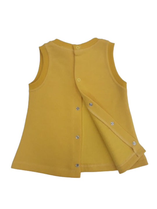 Kinderkleid Ärmellos Gelb