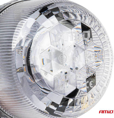 AMiO Far Auto LED 12 / 24V 15.4cm cu Alb / Portocaliu Iluminare