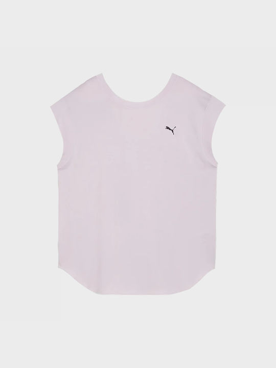 Puma Studio Foundation Women's Athletic Blouse Sleeveless Pink