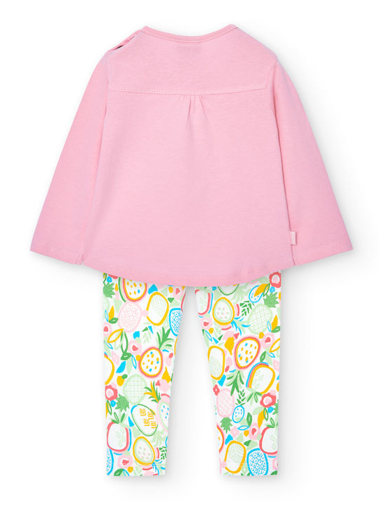 Boboli Kids Set with Leggings Winter 2pcs Pink