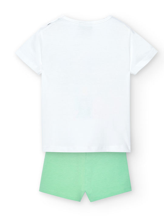 Boboli Kinder Set mit Shorts Sommer 2Stück White