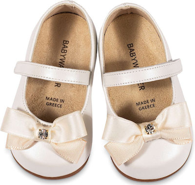 Babywalker Ivory Baptism Leather Pumps