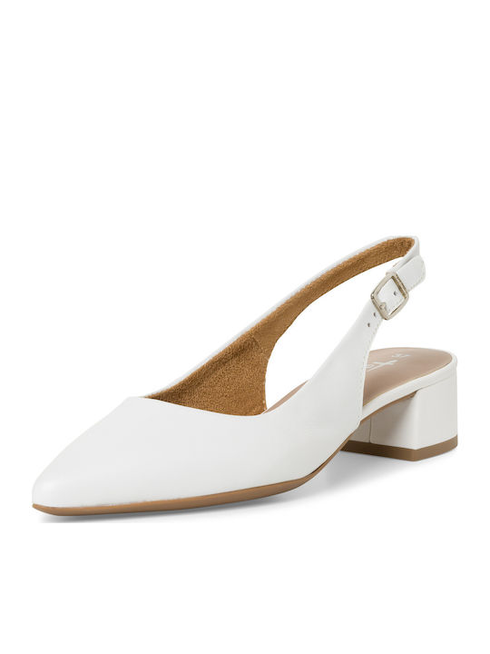 Leather White Heels