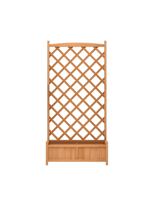 vidaXL Pot Wooden Brown 35cm.