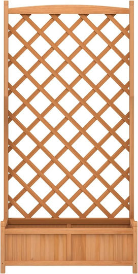 vidaXL Pot Wooden Brown 35cm.
