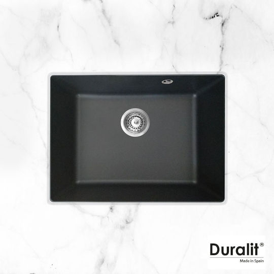 Duralit 105-KZ060U-420 Υποκαθήμενος από Συνθετικό Γρανίτη Μ60xΠ50cm Γκρι
