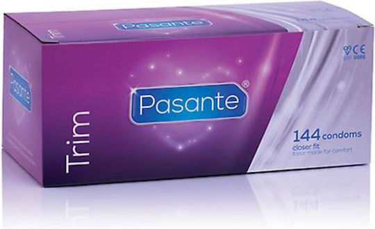 Pasante Προφυλακτικά Trim Closer Fit 144τμχ 49mm Natural