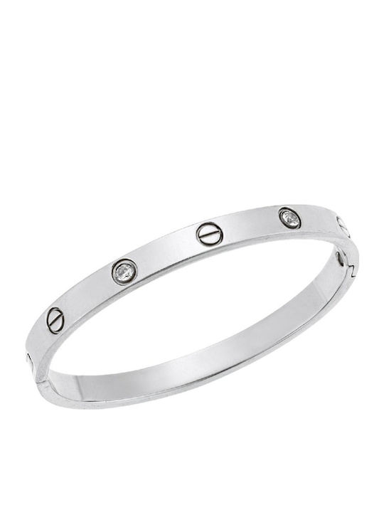 Bode Women's Bracelet Handcuffs made of Steel with Zircon