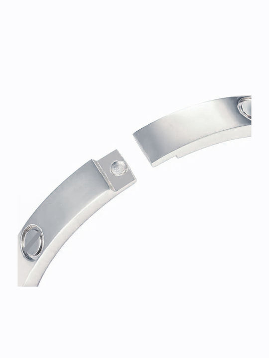 Bode Women's Bracelet Handcuffs made of Steel with Zircon