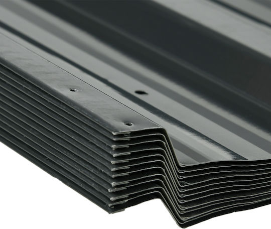 Outsunny Metal Fence Panel in Gray Color 1.29m x 45cm