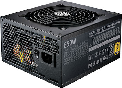 CoolerMaster MWE rev. 2.0 850W Black Computer Power Supply Full Modular 80 Plus Gold