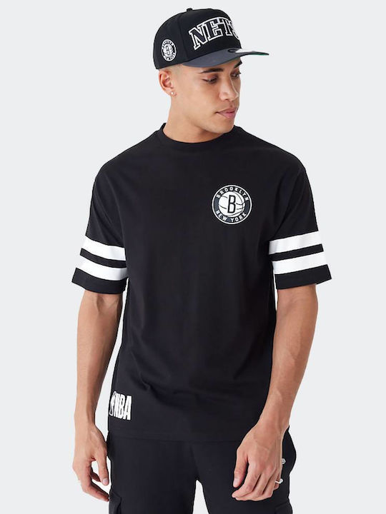 New Era Brooklyn Herren Sport T-Shirt Kurzarm Schwarz