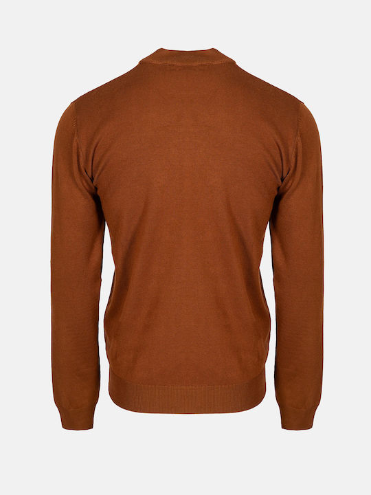 Hamaki-Ho Men's Long Sleeve Sweater Brown