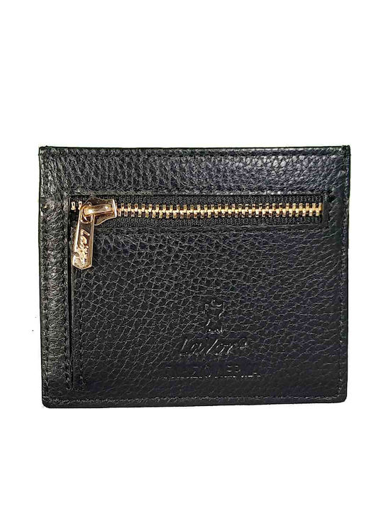 Leather Men's Wallet Cards with RFID Black