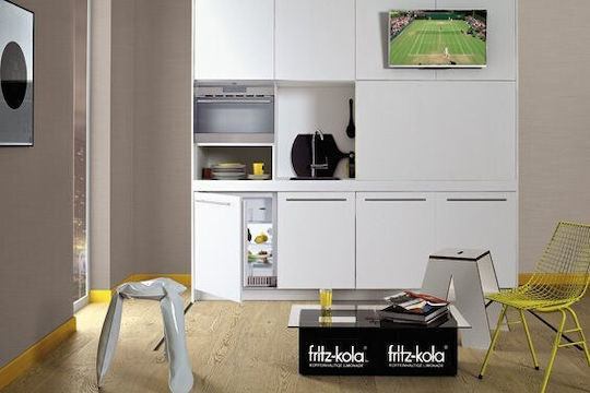 Eingebauter Einzeltür Kühlschrank 111Es H81.8xB59.6xT55cm. Weiß UM130.3