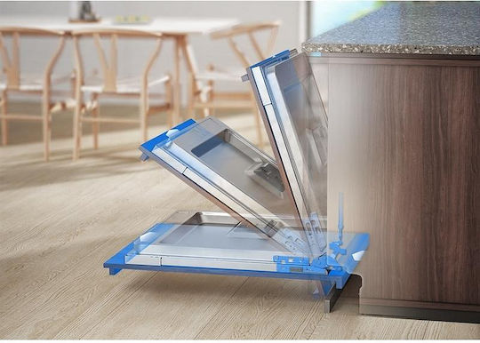 Vollständig Eingebauter Geschirrspüler für 10 Gewichte P44.6xY81.8cm Weiß