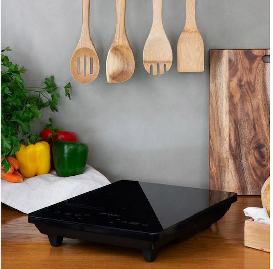 Cecotec Full Crystal Onyx Επιτραπέζια Εστία Επαγωγική Μονή Μαύρη