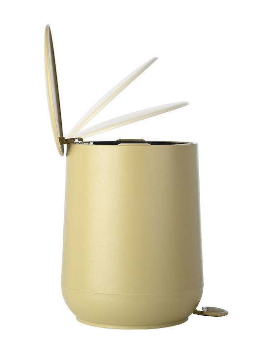 Estia Fjord Plastic Bathroom Basket Soft Close 5lt Beige
