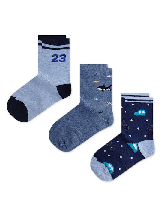 365 Charm Socks Παιδικές Κάλτσες Μπλε 3 Ζευγάρια