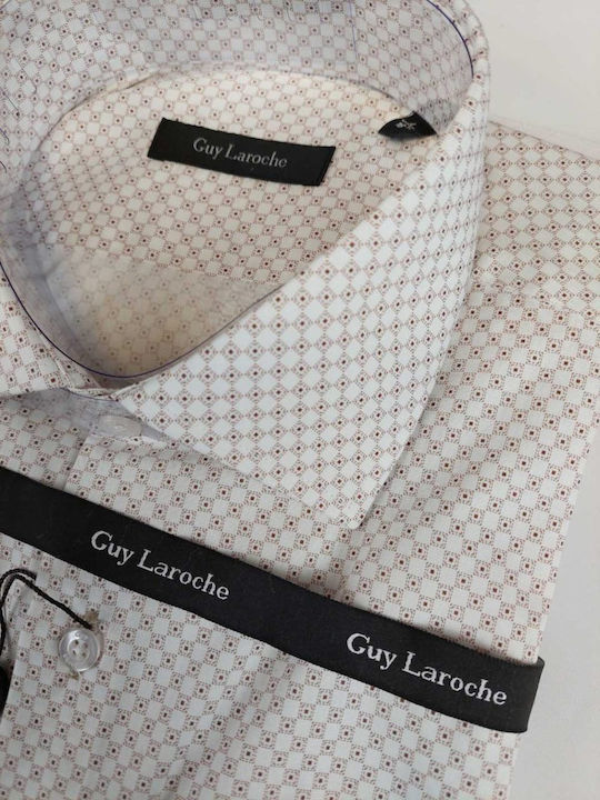 Guy Laroche Men's Shirt Long Sleeve CAFE