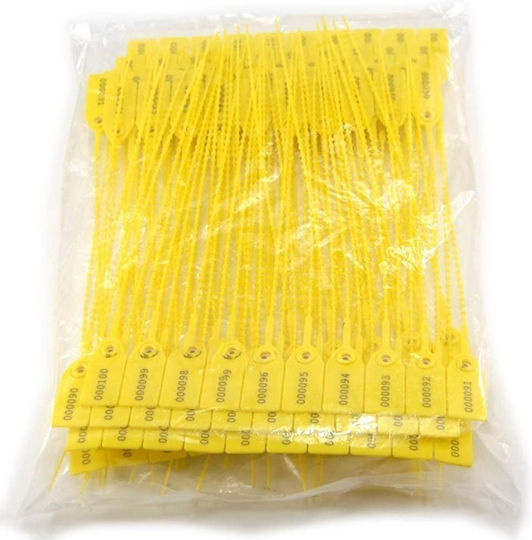 Printed Plastic Cable Ties in Yellow Color (50 pcs) (z791415)