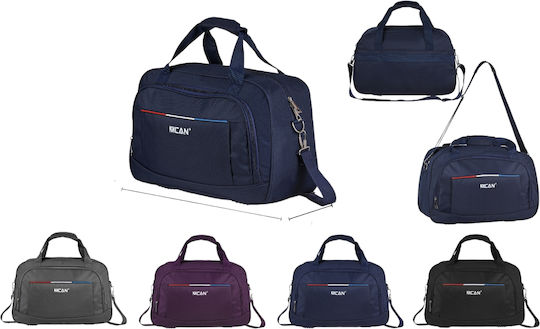 Mcan Sack Voyage 45lt Blue made of Artificial Leather L58xW21xH37cm