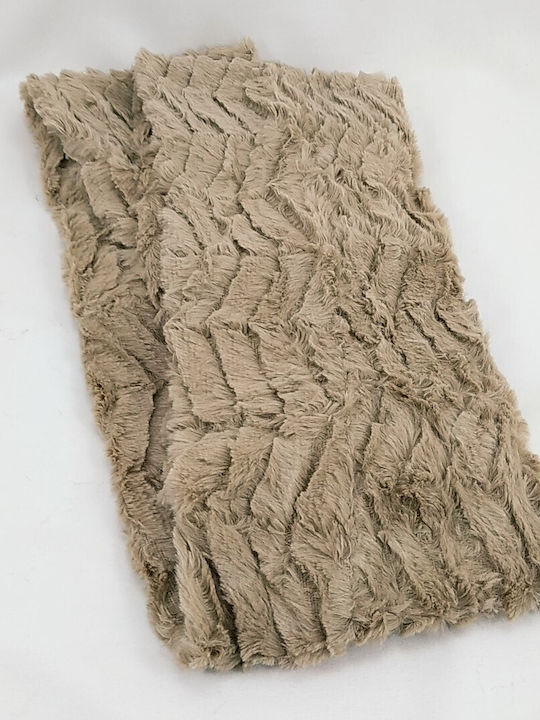 Women's Fur Neck Warmer Beige