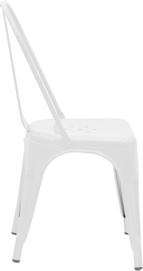 Outdoor Chair Metallic Utopia White 44x44x85cm