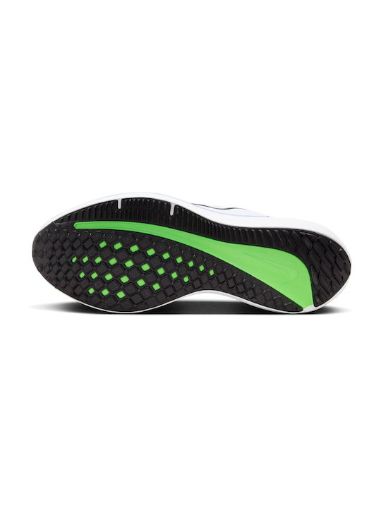 Air Winflo 10 Sport Shoes Running White / Black / Star Blue / Green Strike