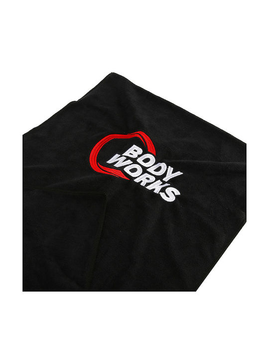Viking Microfiber Black Gym Towel with Carrying Case 95x40cm