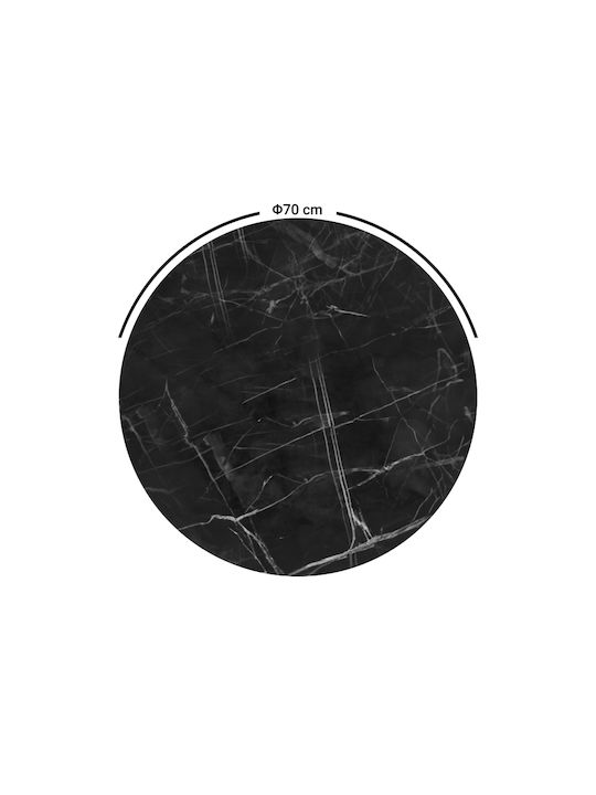 Pakketo Saran Suprafața mesei din Pal Black Marble 70x70x2cm 310-000027 1buc