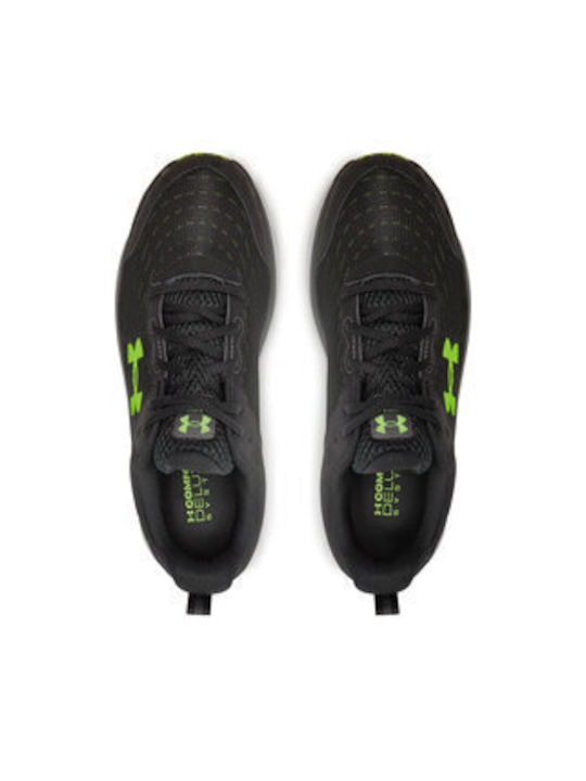Ua Charged Assert 10 Sport Shoes Running Black / High Vis Yellow