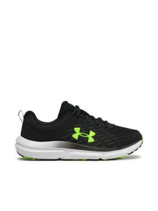 Ua Charged Assert 10 Sport Shoes Running Black / High Vis Yellow