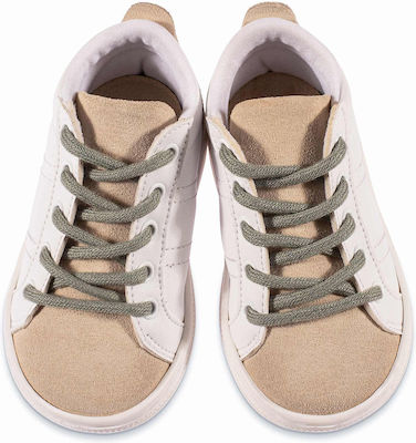 Babywalker White-Beige-Mint Baptism Sneakers