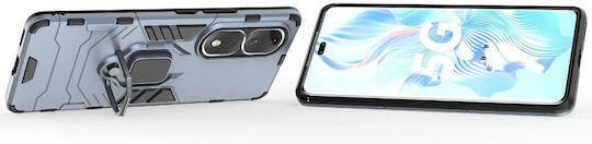 80 Pro Shockproof Задна корица Пластмаса / Силикон Магнитен Тъмносин (За Honor 80 Pro (OEM))