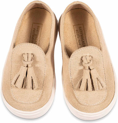 Babywalker Ecru Baptism Moccasins