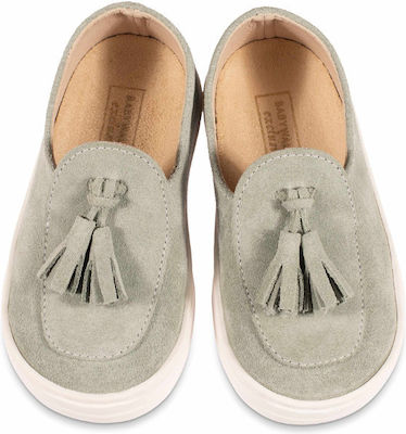 Babywalker Green Baptism Moccasins