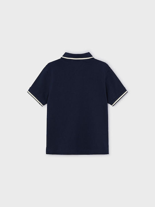 Mayoral Kids Polo Short Sleeve navy blue