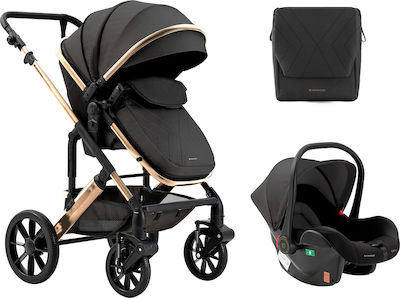 Kikka Boo Darling Verstellbar 3 in 1 Baby Kinderwagen Geeignet für Neugeborene Black 13kg