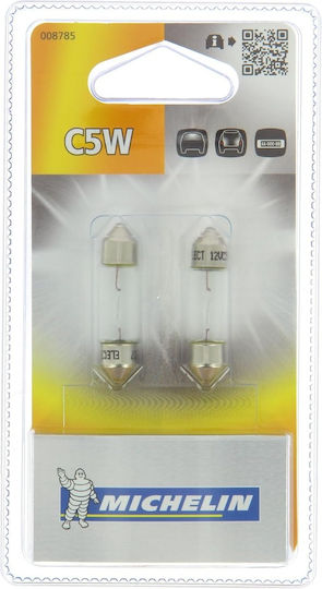 Michelin Lampen Auto C5W Halogen 12V 2Stück