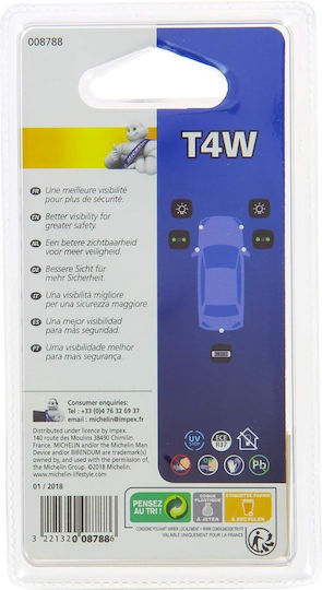 Michelin Lamps Car T4W 12V 2pcs